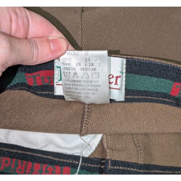 Tuffrider Breeches 28 Women's Brown Front Zip Knee Patches Rib High Rise Pocket - Picture 7 of 7